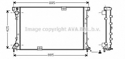 AVA QUALITY COOLING rt2313 -  Радиатор, охлаждение двигателя